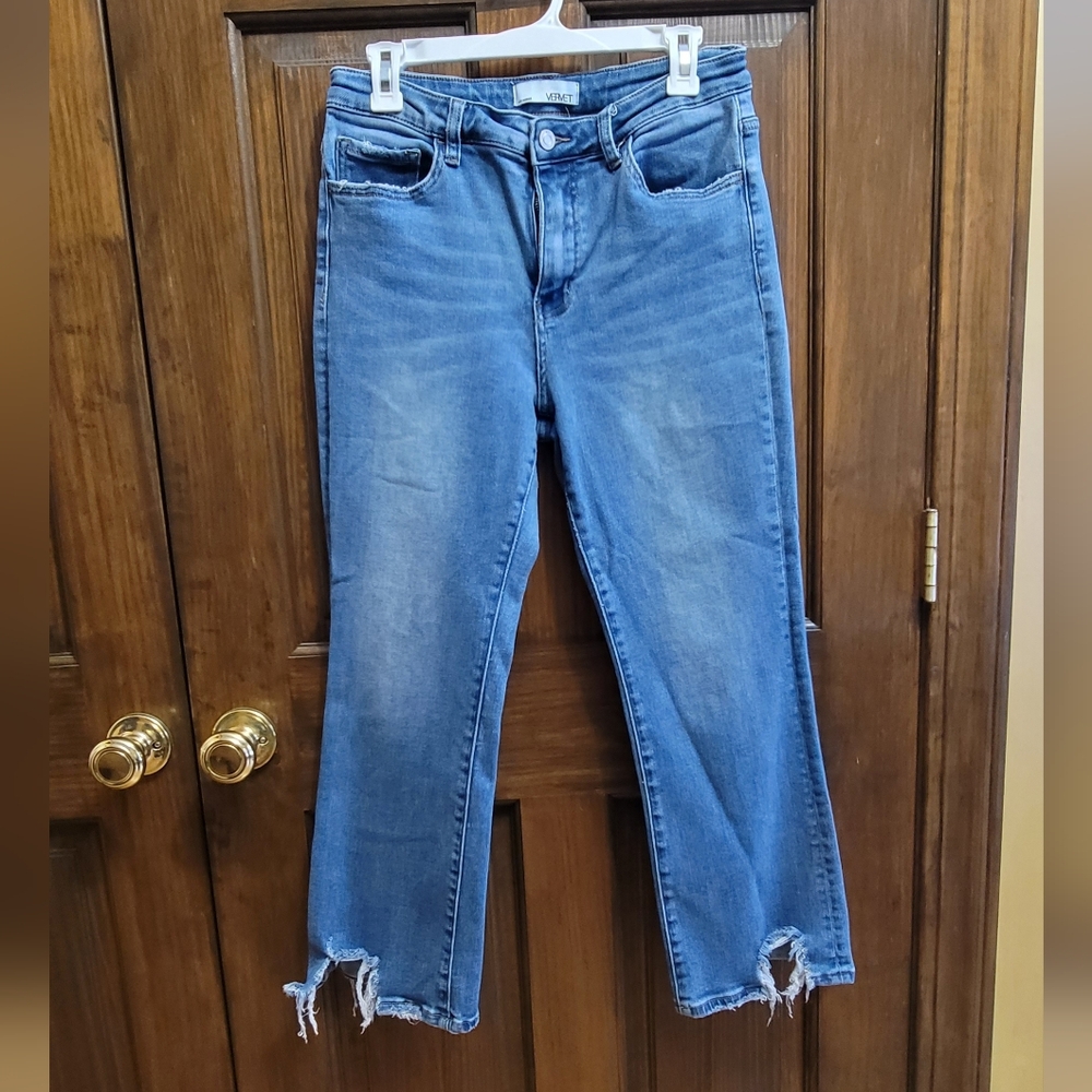 Vervet Sz 30 Women's Blue Distressed Jeans W 30 R 9.5 L 25